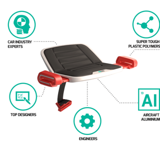 Collapsible car booster seat for children a game changer